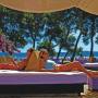 Chorvátsko - Lavender bed bar pri hoteli Adriatic nahlad
